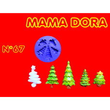 MOLDE SILICONA Nø67 PINOS x u