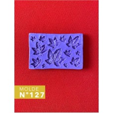 MOLDE SILICONA Nø127 HOJAS VARIAS x u