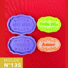 MOLDE SILICONA Nø135 FELIZ DIA x 2u