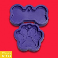 MOLDE SILICONA Nø158 HUESO/PATA x 2u