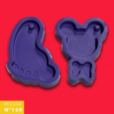 MOLDE SILICONA Nø160 LLAVEROS x u