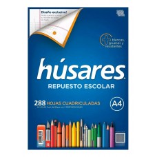 REPUESTO A4 288 hj CUADRICULADO HUSARES