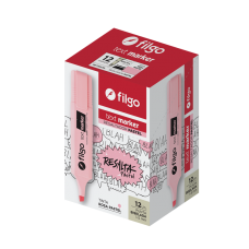 RESALTADOR FILGO PASTEL x 12u