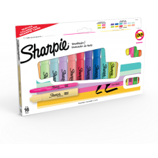 RESALTADOR SHARPIE GRUESO + FINO COLOR x 16u