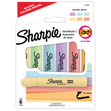 RESALTADOR SHARPIE GRUESO PASTEL x 6u