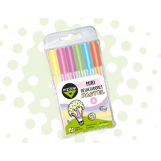 RESALTADOR PIZZINI MINI PASTEL X 6u