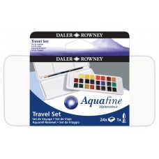 ACUARELA AQUAFINE BANDEJA CON PINCEL x 24 colores