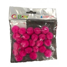 POMPON DE COLOR 25mm......25u.