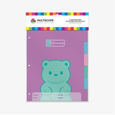 SEPARADOR ESCOLAR Nø3 MULTISCOPE 6 MATERIAS