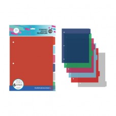 SEPARADOR ESCOLAR Nø3 FW POLIPROPILENO CON SOLAPAS 6 MATERIAS