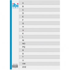 SEPARADOR A4 IBI POLIPROPILENO A-Z