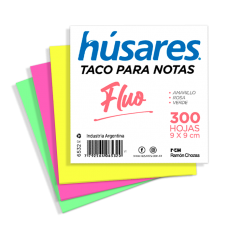 TACO 9x9cm HUSARES FLUO 300 hj