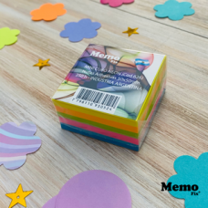 NOTA ADHESIVA MEMO FIX CUBO MINI 50X50mm NEON 250 hj