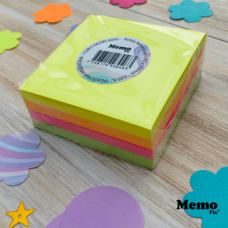 NOTA ADHESIVA MEMO FIX CUBO MAXI 75x75mm NEON 320 hj