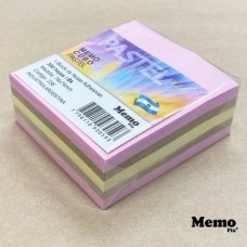 NOTA ADHESIVA MEMO FIX CUBO MAXI 75x75mm PASTEL 300 hj
