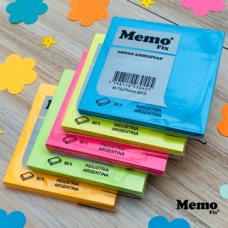 NOTA ADHESIVA MEMO FIX NEON 75x75mm M(603) 80 hj