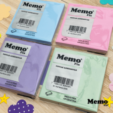 NOTA ADHESIVA MEMO FIX PASTEL 70x74mm M(203) 100hj