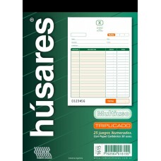 TALONARIO HUSARES 1615 TRIPLICADO NEUTRO