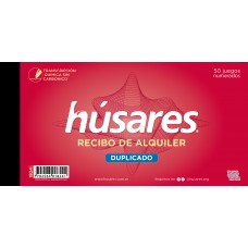 TALONARIO HUSARES 1824 RECIBO ALQUILER