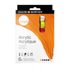 ACRILICO SIMPLY 12ml x 6 colores