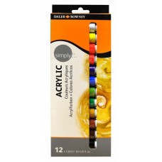 ACRILICO SIMPLY 12ml x 12 colores
