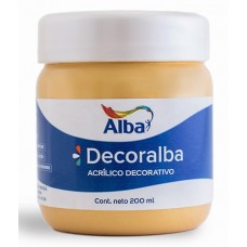 ACRILICO DECORALBA 200cc ORO x u