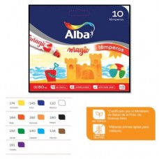 TEMPERA ALBA 8ml COLOR x 10u