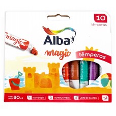 TEMPERA ALBA 8ml SURTIDO x 10u