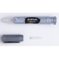 MARCADOR ALBA ACRYLIC M PLATA