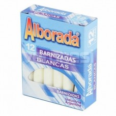 TIZA ALBORADA BLANCA CAJA 12u.