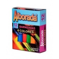 TIZA ALBORADA COLOR CAJA 12u.