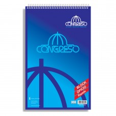 BLOCK ESPIRALADO OFICIO CUADRICULADO 80 hj x 5u CONGRESO