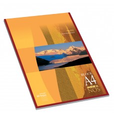 BLOCK EMBLOCADO A4 LISO 80 hj x 10u AMERICA