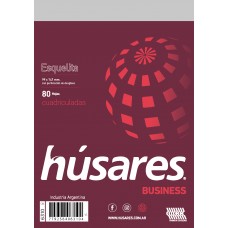 BLOCK EMBLOCADO A6 CUADRICULADO 80 hj HUSARES