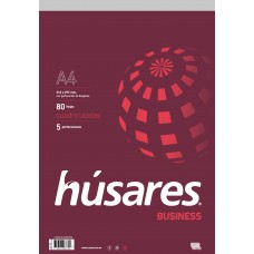 BLOCK EMBLOCADO A4 CUADRICULADO 80 hj HUSARES