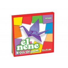 BLOCK CARTULINA 15x15 ORIGAMI 24 hj EL NENE