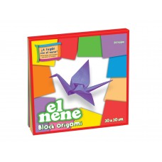 BLOCK CARTULINA 30x30 ORIGAMI 24 hj EL NENE