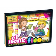 BLOCK CARTULINA Nø5 COLOR FLUO 24 hj MURESCO