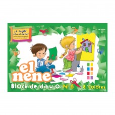 BLOCK DIBUJO Nø6 COLOR 24 hj x 10u EL NENE