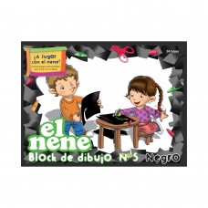 BLOCK DIBUJO Nø5 NEGRO 24 hj x 10u EL NENE