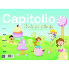 BLOCK DIBUJO Nø5 PASTEL 20 hj x 5u CAPITOLIO