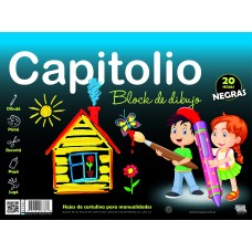 BLOCK DIBUJO Nø5 NEGRO 25 hj x 5u CAPITOLIO