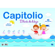 BLOCK DIBUJO Nø6 BLANCO 25 hj x 5u CAPITOLIO