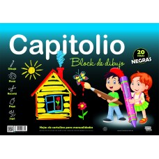 BLOCK DIBUJO Nø6 NEGRO 25 hj CAPITOLIO