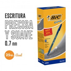 BOLIGRAFO BIC CRISTAL ULTRA FINA x 25u