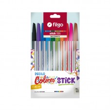 BOLIGRAFO FILGO STICK SURTIDO 1mm x 10u