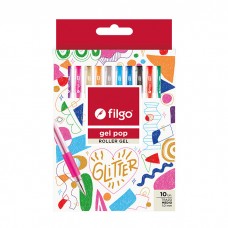 BOLIGRAFO FILGO GEL POP GLITTER x 10u