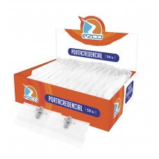 BOLSILLO IDENTIFICADOR PVC BROCHE CON ALFILER x 50u