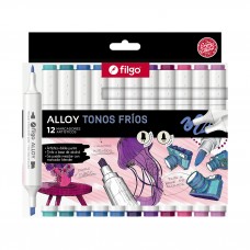 MARCADOR FILGO ALLOY TONOS FRIOS x 12u