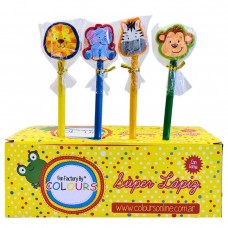 LAPIZ NEGRO COLOURS ANIMALITOS CON GOMA